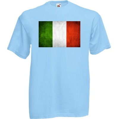 Koszulka z nadrukiem flaga Włoch Włochy