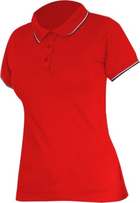 KOSZULKA POLO ЖЕНСКАЯ 190G/M2, КРАСНАЯ, 