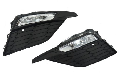 ЗАГЛУШКА РЕШЁТКА L + R + LED (СВЕТОДИОД ) SEAT LEON III FR РЕСТАЙЛ