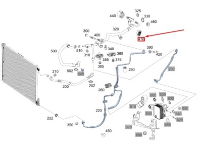 Mb gle w167 холодоагент line fire wall кронштейн rhd a2214760836 фото №1