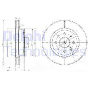 DISCO DE FRENADO DELPHI BG4019  