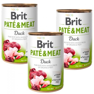 BRIT PATE&MEAT DUCK KARMA Z KACZKĄ 6x400g