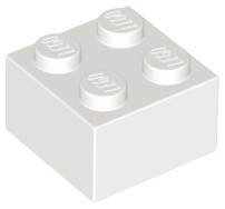 LEGO - 3003 - biały - NEW