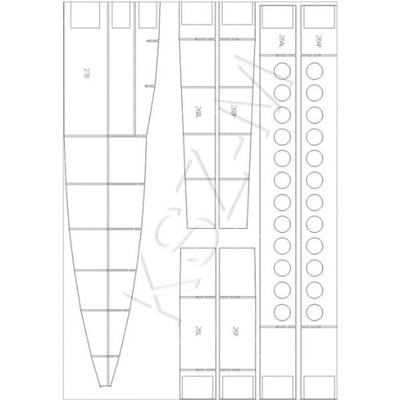 Szkielet do USS Alabama SSBN-731 - WAK 10/17