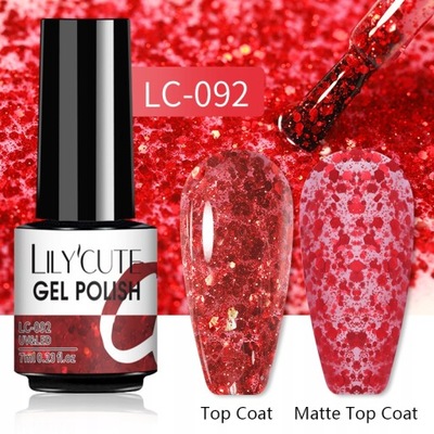 LILYCUTE 7ML Glitter Nail Gel Polish Sequins