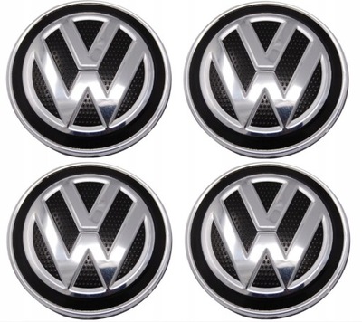 EMBLEMATY TAPACUBOS ZNACZKI KAPSLE VW 60MM PARA DISCOS  