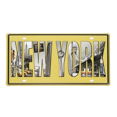 PLAKAT Tabliczka metalowa retro NEW YORK