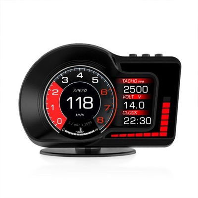 Wyświetlacz samochodowy Head Up Prędkościomierz GPS OBD2 Inteligentny licznik cyfrowy LCD