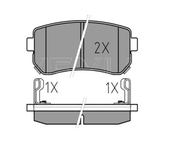 КОЛОДКИ ТОРМОЗНЫЕ MEYLE ЗАД KIA CEED HYUNDAI I30