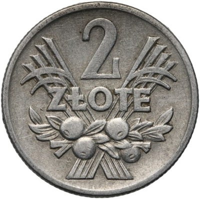 Polska, PRL, 2 złote 1958, st. 3