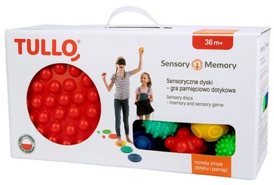 TULLO SENSORY MEMORY DYSKI SENSORYCZNE GRA PAMIĘĆ DOTYK 464