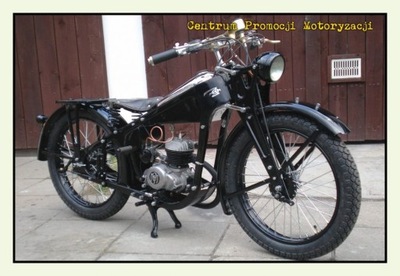 Motocykl Moj 1937 Motor Pocztóka Polska Motoryzacja PRL Latarka Historia