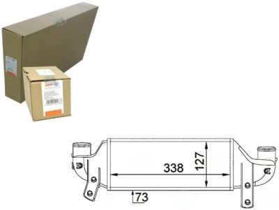 Behr hella интеркулер ford fiesta iv 1.8 d ja_. фото №1