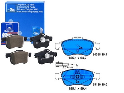 КОЛОДКИ ГАЛЬМІВНІ ATE 77365355 13047072732 573331B