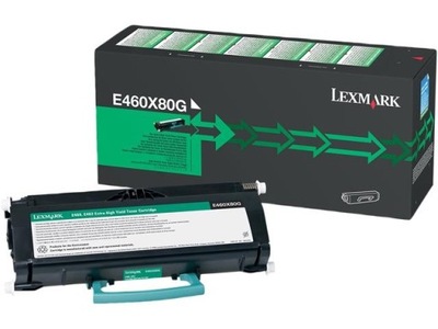 Toner Lexmark E460X80G czarny (black)