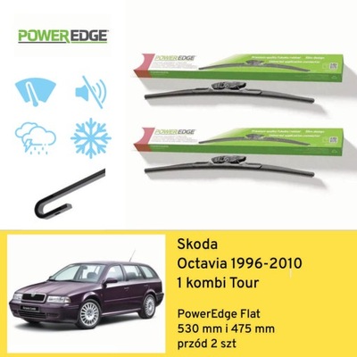 ДВІРНИКИ ПЕРЕД DO SKODA OCTAVIA 1 УНІВЕРСАЛ TOUR (1996-2010) POWEREDGE