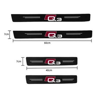 FOR Q3 SILL DOOR CARBON AUDI RS A1 A3 A4 B7 B8 A5  