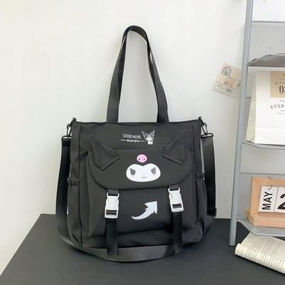 Nowa torba Sanrio Kuromi torba na ramię płóci