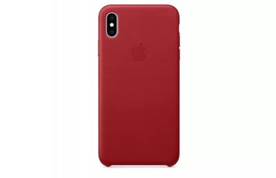 ETUI APPLE DO IPHONE XS MAX LEATHER CASE - RED