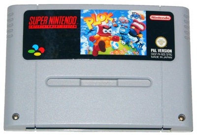 Plok gra na konsole Super Nintendo - SNES.