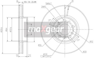 ДИСК HAM. BMW P. E53 X5 00-