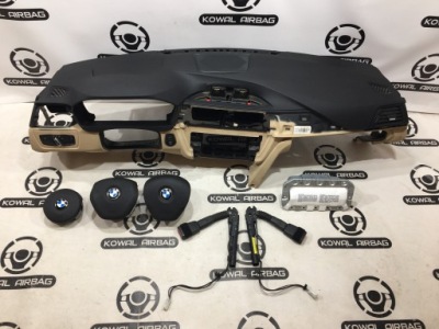 Bmw 3 f30 f31 f34 панель приладів консоль подушка безпеки натягувачі фото №1