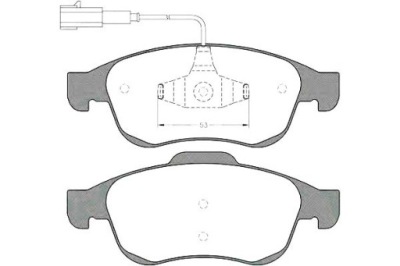 Lpr 05p1535 набір гальмівних колодок гальмівних, гальма дискові фото №1