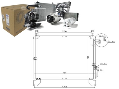 NISSENS KONDENSATORIUS KONDICIONAVIMO DAEWOO REXTON SSANG 