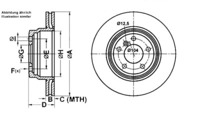 Ate 24.0120-0243.1 диск тормозная фото №1