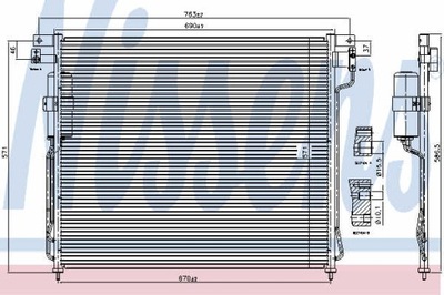 РАДИАТОР КОНДИЦИОНЕРА NISSENS 94879