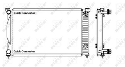 NRF 50543A CHLODNICA, SISTEMA DE REFRIGERACIÓN DEL MOTOR  