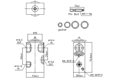 NISSENS VALVE EXPANSION AIR CONDITIONER CITROEN C2 C3 I C3 PLURIEL FIAT  