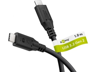 Kabel USB-C, USB 3.2, 60 W, 10 Gbit/s, Power Delivery, 1 m Wtyk USB-C Wtyk