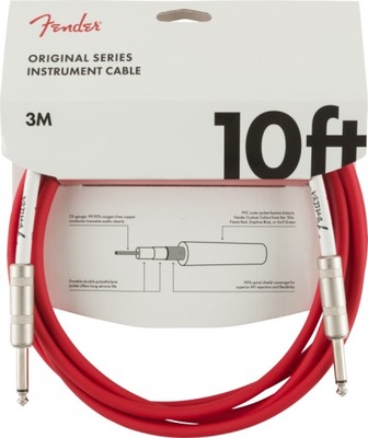 FENDER ORIGINAL 10 INST CABLE FRD KABEL JACK 3m INSTRUMENTALNY DO GITARY