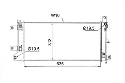 Радіатор nissan leaf 10- 214103nf0a фото №1