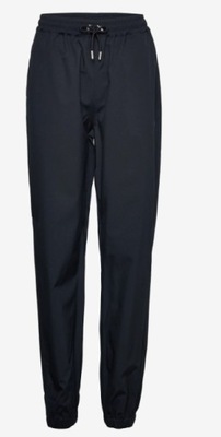 Czarne męskie spodnie dresowe ze ściągaczami r. 3XL