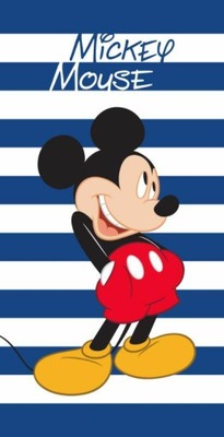 Ręcznik plażowy 70x140 Myszka Miki Mickey Mouse pasy
