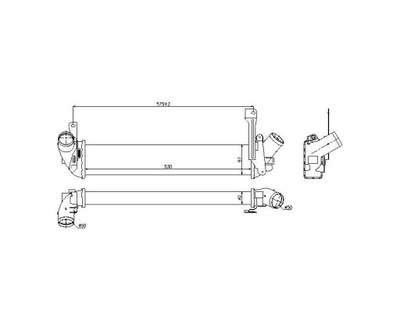 Nissan kubistar 03 - 08 інтеркулер фото №1