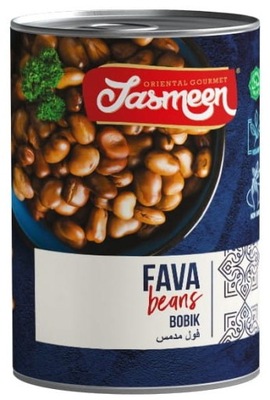Jasmeen Cooked Fava Beans BOBIK Gotowany Puszka 400g
