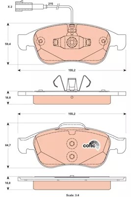 КОЛОДКИ HAM. ALFA ROMEO GIULIETTA