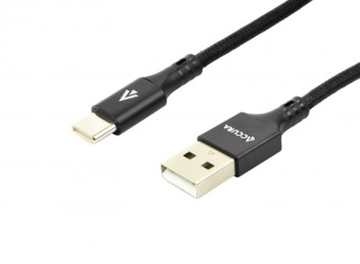 Accura USB 2.0 - USB-C 1.0m czarny