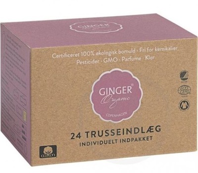 GINGER ORGANIC PANTYLINERS WKŁADKI HIGIENICZNE 24szt