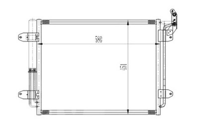 КОНДЕНСАТОР КОНДИЦИОНЕРА VW TIGUAN 07- DEPO