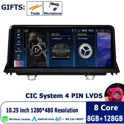 NAVEGACIÓN GPS ANDROID 12 PARA SYSTEMU BMW X5 E70 X6 E71 2007-2013 CCC CIC  