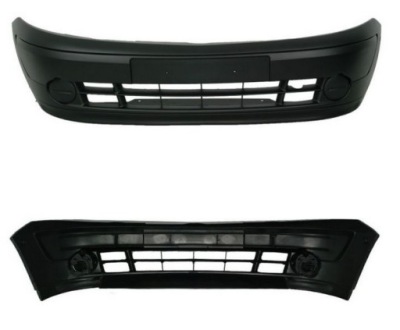 Бампер передний renault kangoo 2003-2008 чёрный фото №1