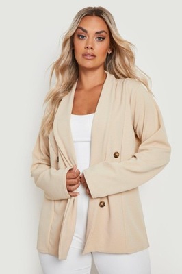 BOOHOO BEŻOWY BLEZER OVERSIZE (46)