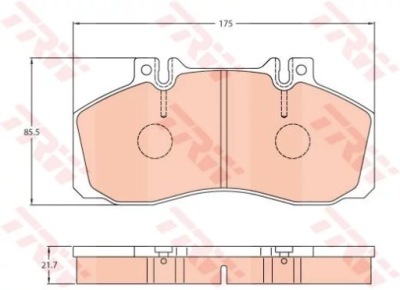 Гальмівні колодки ham. db 609d-814d 86- фото №1
