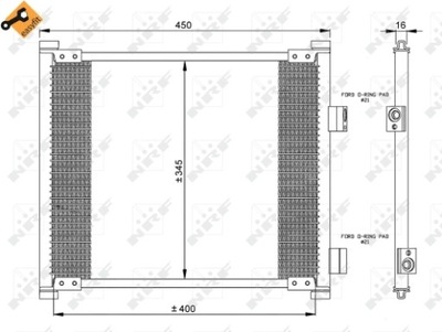 RADUADOR DE ACONDICIONADOR - CONDENSADOR EASY FIT 35357  