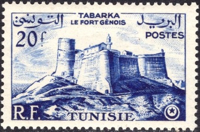 kol.franc.Tunisie 20 F.czysty **