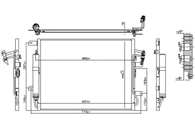 NISSENS CONDENSADOR DE ACONDICIONADOR LAND ROVER RANGE ROVER 3 3.6D  